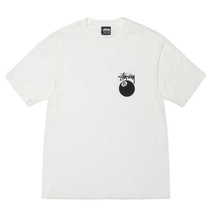 STUSSY KOSZULKA 8 BALL PIGMENT DYED NATURAL